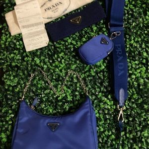 Authentic Indaco Prada reedition 2005 NWT